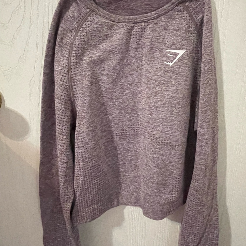 Purple Long Sleeve Athletic Top